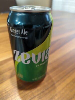 GINGER ALE ZERO SUGAR SODA, GINGER ALE