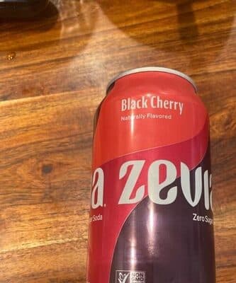 BLACK CHERRY ZERO SUGAR SODA, BLACK CHERRY