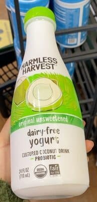 ORIGINAL UNSWEETENED DAIRY-FREE YOGURT PROBIOTIC CULTURED COCONUT DRINK, ORIGINAL UNSWEETENED