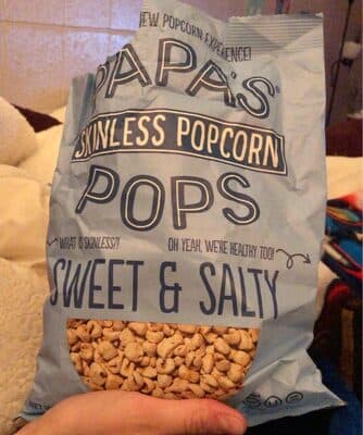 SWEET & SALTY SKINLESS POPCORN, SWEET & SALTY