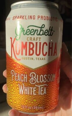 PEACH BLOSSOM WHITE TEA KOMBUCHA, PEACH BLOSSOM WHITE TEA