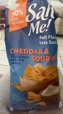 CHEDDAR & SOUR CREAM POTATO CHIPS, CHEDDAR & SOUR CREAM