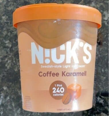 COFFEE KARAMELL SWEDISH-STYLE LIGHT ICE CREAM, COFFEE KARAMELL