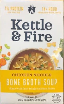 CHICKEN NOODLE BONE BROTH SOUP, CHICKEN NOODLE