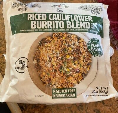 RICED CAULIFLOWER BURRITO BLEND WITH QUESO FRESCO, QUESO FRESCO