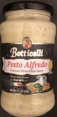 PESTO ALFREDO PREMIUM WHITE PASTA SAUCE, PESTO ALFREDO