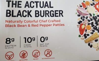 THE ACTUAL THICK CUT LARGE BLACK BURGER PATTIES