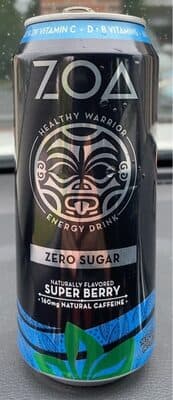 SUPER BERRY FLAVORED ZERO SUGAR ENERGY DRINK, SUPER BERRY