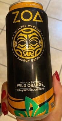 WILD ORANGE FLAVORED ENERGY DRINK, WILD ORANGE