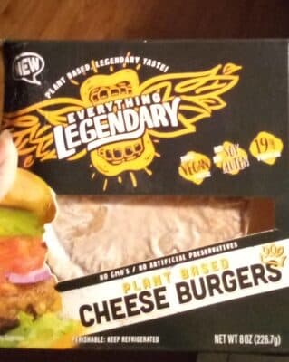 CHEESE PLANT BASED BURGERS, CHEESE