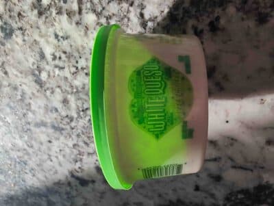 WHITE QUESO WITH DICED GREEN CHILES, WHITE WITH DICED GREEN CHILES