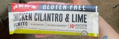 CHICKEN CILANTRO & LIME GLUTEN FREE BURRITO, CHICKEN CILANTRO & LIME