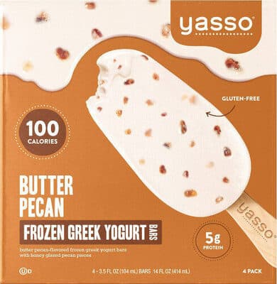 BUTTER PECAN FLAVORED GREEK YOGURT BARS, BUTTER PECAN