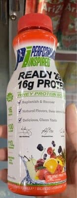 READY 2GO PROTEIN 16 G, POTASSIUM 110 MG WHEY PROTEIN ISOLATE LIQUID, ISLAND FRUIT PUNCH, ISLAND FRUIT PUNCH