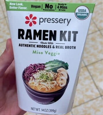 MISO VEGGIE RAMEN KIT NOODLES, MISO VEGGIE