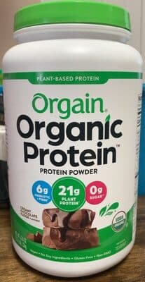 ORGANIC PROTEIN POWDER, CREAMY CHOCOLATE FUDGE, CREAMY CHOCOLATE FUDGE
