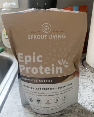 EPIC PROTEIN ORGANIC PLANT PROTEIN 20 G + SUPERFOODS POWDER, COMPLETE COFFEE, COMPLETE COFFEE