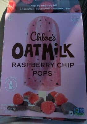 OAT MILK RASPBERRY CHIP FROZEN DESSERT POPS, OATMILK RASPBERRY CHIP