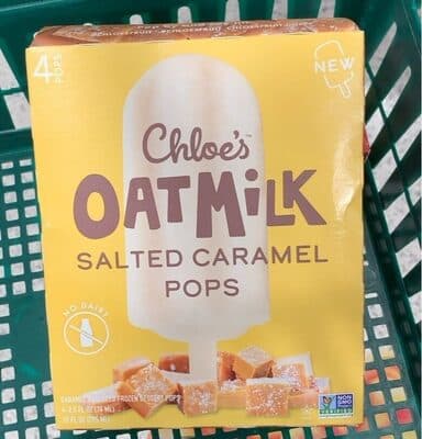 SALTED CARAMEL OAT MILK FROZEN DESSERT POPS, SALTED CARAMEL
