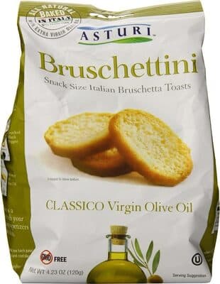 CLASSICO VIRGIN OLIVE OIL SNACK SIZE ITALIAN BRUSCHETTA TOASTS, CLASSICO VIRGIN OLIVE OIL