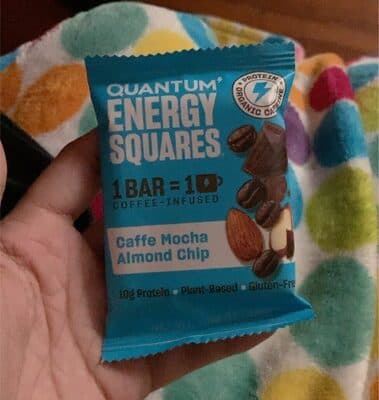 CAFFE MOCHA ALMOND CHIP ENERGY SQUARES BAR, CAFFE MOCHA ALMOND CHIP