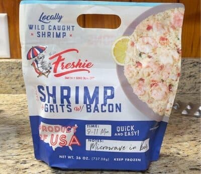 GARLIC SHRIMP & GRITS WITH BACON, GARLIC