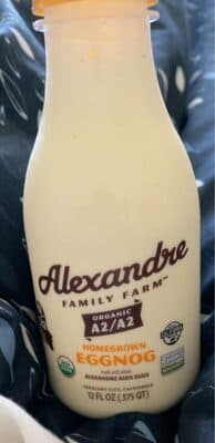 ORGANIC A2/A2 HOMEGROWN EGGNOG