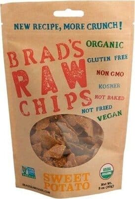 BRAD'S RAW CHIPS, RAW CHIPS, SWEET POTATO