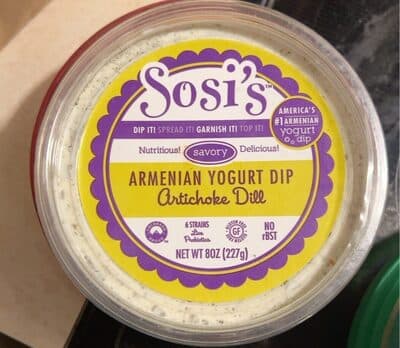 ARTICHOKE DILL ARMENIAN YOGURT DIP, ARTICHOKE DILL
