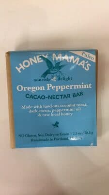 HONEY MAMA'S, OREGON PEPPERMINT CACAO-NECTAR BAR