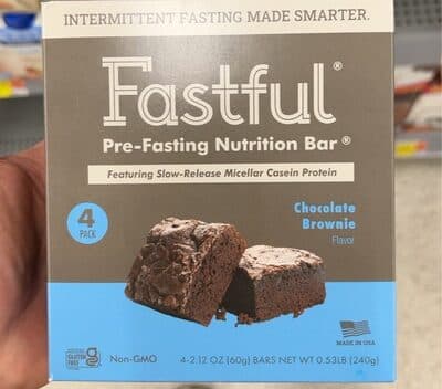 CHOCOLATE BROWNIE FLAVOUR PRE-FASTING NUTRITION BARS, CHOCOLATE BROWNIE