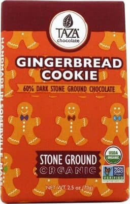 GINGERBREAD COOKIE ORGANIC DARK CHOCOLATE
