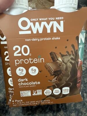 DARK CHOCOLATE PROTEIN SHAKE, DARK CHOCOLATE