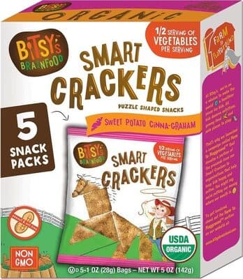 SMART CRACKERS, CINNAMON, SWEET POTATO, GRAHAM