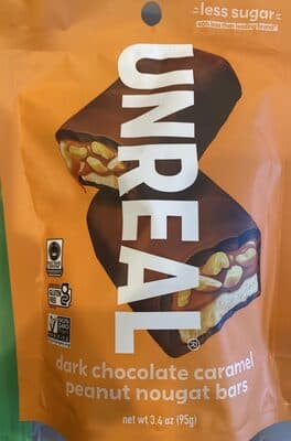 DARK CHOCOLATE CARAMEL PEANUT NOUGAT BARS