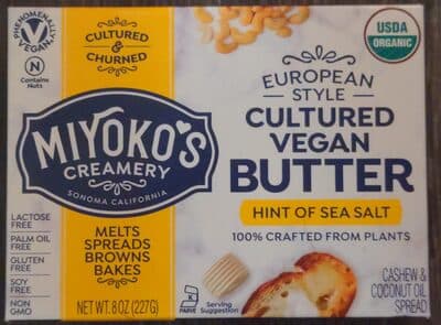 EUROPEAN STYLE CULTURED VEGAN BUTTER, EUROPEAN STYLE