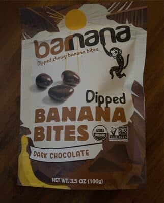 ORGANIC DARK CHOCOLATE CHEWY BANANA BITES