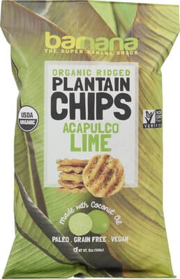 ACAPULCO LIME ORGANIC PLANTAIN CHIPS, ACAPULCO LIME