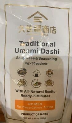 TRADITIONAL UMAMI DASHI SOUP BASE & SEASONING, TRADITIONAL UMAMI DASHI