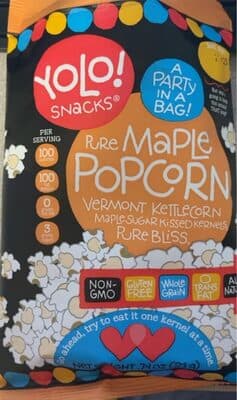 PURE MAPLE POPCORN, MAPLE