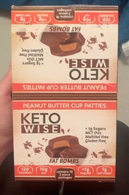 PEANUT BUTTER FAT BOMBS CUP PATTIES, PEANUT BUTTER