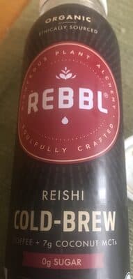 UNSWEETENED REISHI COLD-BREW ORGANIC ENERGIZING ELIXIR COLD-BREWED COFFEE, COCONUT-MILK & MCTS