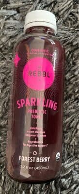 FOREST BERRY ORGANIC ELDERBERRY, ASSAM BLACK TEA, BERGAMOT & LEMON SPARKLING PREBIOTIC TONIC, FOREST BERRY
