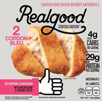 STUFFED CHICKEN WITH UNCURED HAM & CHEDDAR CHEESE, STUFFED CHICKEN
