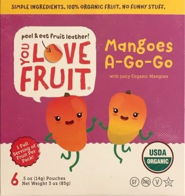 MANGOES A-GO-GO FRUIT SNACKS