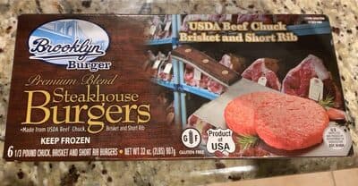 PREMIUM BLEND STEAKHOUSE BURGERS