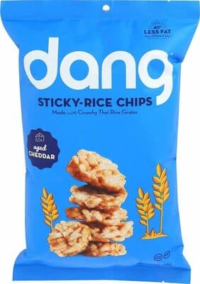 AGED CHEDDAR STICKY-RICE CHIPS