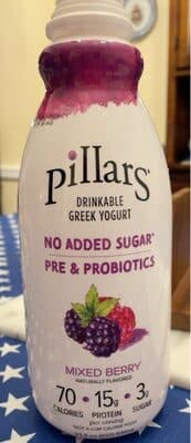 MIXED BERRY DRINKABLE GREEK YOGURT, MIXED BERRY