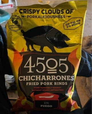 EN FUEGO CHICHARRONES FRIED PORK RINDS, EN FUEGO
