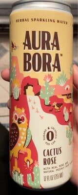 CACTUS ROSE FLAVORED HERBAL SPARKLING WATER, CACTUS ROSE